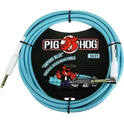 Pig Hog Vintage Serie Instrumentenkabel, Daphne Blue, 6m