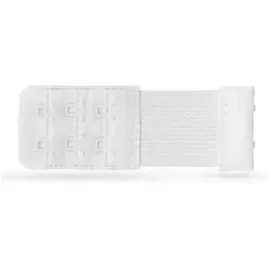 Pro Home BH-Verlängerung Elastischer Bra Extender - 9,5cm x 2,5 bis 5,5cm (3 St), flexible Erweiterung für BH's - BH-Verlängerer - Verlängerung weiß 9,5cm x 3,2cm