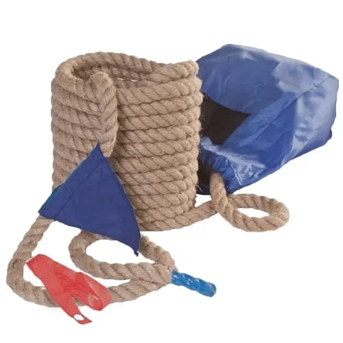 MISTER GADGET, MG3430, 3M Tauziehen-Spiel, Robustes Seil aus hochwertigen Materialien, Bunte Flaggen zur Markierung der Ziellinie, Einfache Installation und Verwendung für alle Altersgruppen