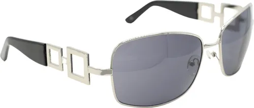Sonnenbrille Tokio mit Metallrand von collezione alessandro in silber von collezione alessandro