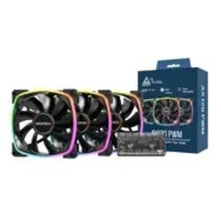 Montech AX120 PWM Lüfter 3er Pack, 120mm, Schwarz von Montech