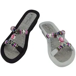 Linea Scarpa Linea Scarpa Damen modischer Badeschuh Pantolette mit Absatz Limnos Schlappen weiß 38 EU