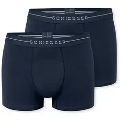Schiesser Boxershorts Cotton Flex 2er Pack in blau von Schiesser