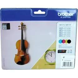 Brother Tinten LC-127XLVALBPDR - 4-farbig Druckerpatronen, hohe Kapazität für bis zu 1.200 Seiten in Schwarz und Farbe, kompatibel mit Brother DCP und MFC Modellen