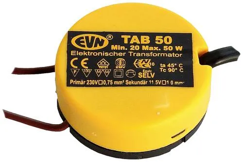 EVN Lichttechnik Trafo 20-50W H18mm D48mm TAB 50