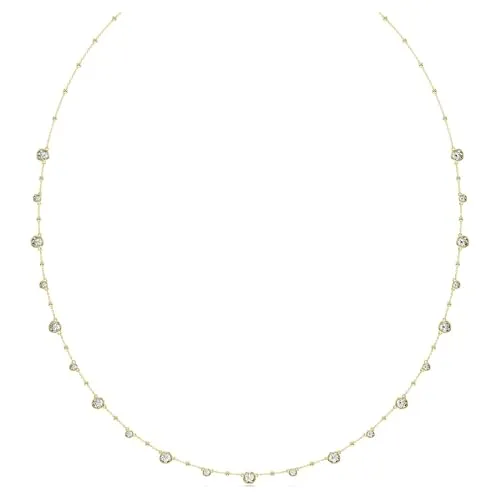 Swarovski Imber Halskette - Ketten für Damen, elegante vergoldete Halskette mit strahlenden Swarovski Kristallen für den perfekten Layering-Look und einen Hauch von Luxus.
