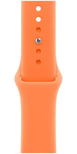 Apple Smartwatch Sportarmband in Orange - Sportliches und flexibles Armband aus hochwertigem Fluorelastomer, kompatibel mit Apple Watch 46 mm, ideal für aktive Nutzer und optimalen Tragekomfort.