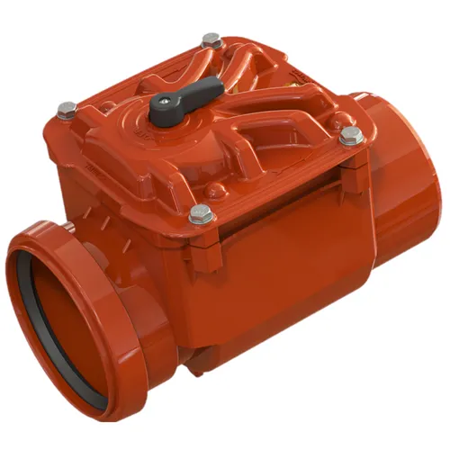 Rückstausperre Ø DN110 - Rücksperrventil mit Klappe - Ideal für Abwasseranlagen, schützt zuverlässig vor Rückstau und Wasserschäden im Keller.
