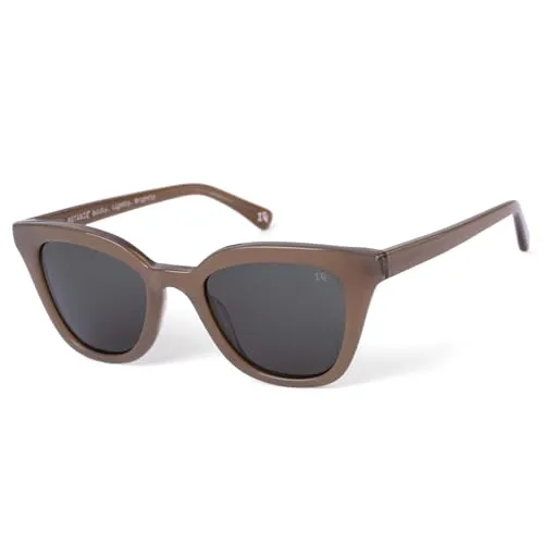 BOTANIQ Cat Eye Azetat Brille in Braun für Damen, optional mit Sehstärke (Modell BIS-7005-152)