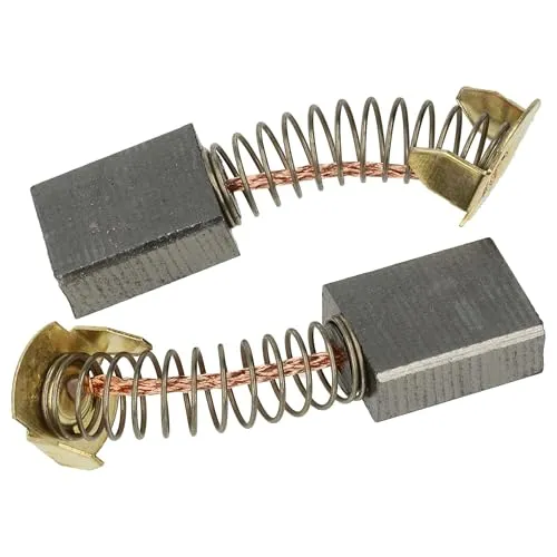 vhbw 2x Kohlebürste 6,5 x 13,5 x 17mm kompatibel mit Makita HM1301, HM1400K, HR3600B, HR3850, HM 1400 Elektrowerkzeug - 22mm Feder