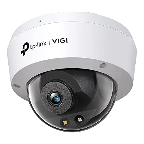 TP-Link Vigi C230 Smart Security Camera with 4mm HD Dome 3MP Color Convertible Microphone Ik10 Waterproof IP67 H.265+