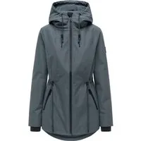 Navahoo Damen Übergangsjacke Blumentanz mit Kapuze - Sportlich-moderne Übergangsjacke für Damen mit tailliertem Schnitt und praktischen Reißverschlusstaschen. Ideal für wechselhaftes Wetter, schützt die integrierte Kapuze vor Wind und sorgt für hohen Tragekomfort.