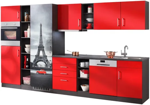 KOCHSTATION Hängeschrank KS-Paris Breite 60 cm in rot von Kochstation