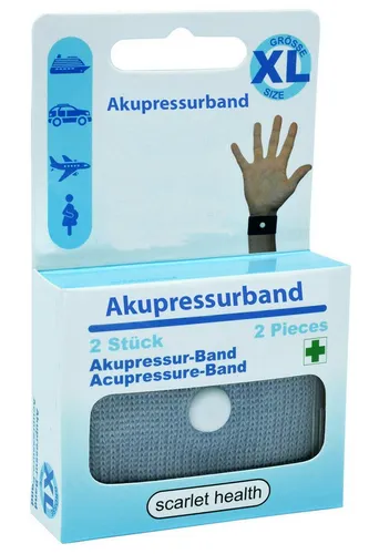 scarlet products Akupressur-System-Bandage, scarlet health, Akupressurband »Sea«, 1 Paar elastische Armbänder