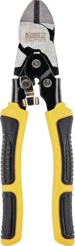 DEWALT Duo-Kraftseitenschneider DWHT0-70275 - Seitenschneider mit Doppelgelenk-Design für optimale Kraftübertragung, weniger Ermüdung und lange Standzeit dank induktionsgehärteter Schneide. Ergonomischer Griff für hohen Komfort und sicheres Arbeiten.