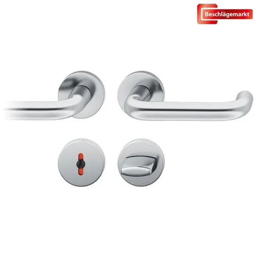 FSB Türgriff 1070 Rosette ASL® Edelstahl matt - Türbeschlag aus hochwertigem Edelstahl, ideal für Zimmer- und Durchgangstüren, mit verdeckter Befestigung für ein elegantes Design.