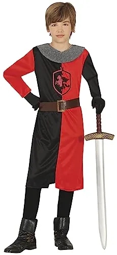 FIESTAS GUIRCA Rotes Mittelalterlicher Ritter Kostüm für Kinder