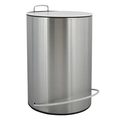 MSV Kosmetikeimer Unna 5L - Weißer Treteimer mit herausnehmbarem Inneneimer - Praktischer 5-Liter Kosmetikeimer in elegantem Weiß, ideal für Badezimmer und Büros. Der herausnehmbare Inneneimer erleichtert die Reinigung und sorgt für mehr Komfort im Alltag.