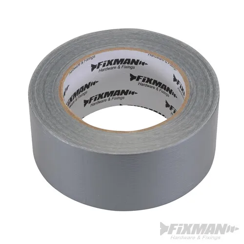 Fixman 1 Rolle Robustes Gewebe-Klebeband 50mm x 50m silber, 189098