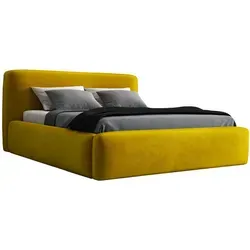A&J MöbelLand Polsterbett Gold 90x200 cm in gold von A&J MöbelLand