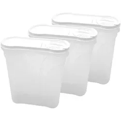 Rival Schüttdosen-Set 4 Liter weiß Aufbewahrungsdosen Vorratsdose Streudosen - Weiß