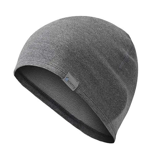 Produktbild Oscenny Laufmütze Herren Damen,Superleicht Weich Warm Schweißableitend Hoch Dehnbar Atmungsaktiv Fahrradmütze Unter Helm Laufen,Joggen,Ski,Radfahren,Motorrad Herbst Winter