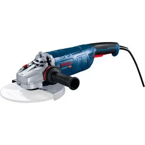 Bosch Winkelschleifer GWS 24-230 P Professional - Schleifmaschine mit 230 mm Scheibendurchmesser und 2400 Watt Leistung, ausgestattet mit PROtection-Schalter und Anti-Vibration-Zusatzgriff für komfortables Arbeiten.