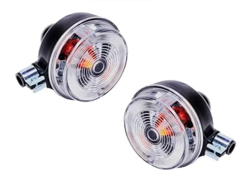 Blinker Set Klar Hinten E-Geprüft kompatibel mit Simson S50, S51, S53, SR50, MZ ETZ, TS 150 – modernes Design