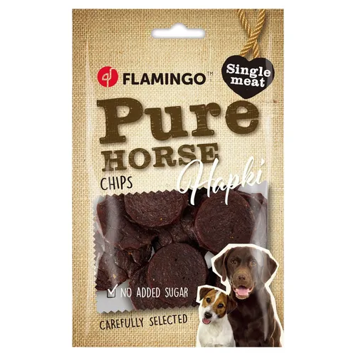 Flamingo Hundesnack Hapki Chips mit Pferd 85 g, UVP 3,49 EUR, NEU