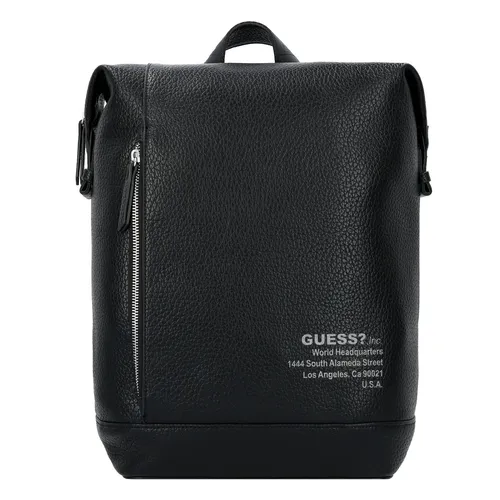 Guess New York Daypack mit Laptopfach 42 cm - Schwarz - Stylischer Rucksack mit 42 cm Laptopfach, ideal für Schule und Freizeit, bietet ausreichend Platz und Komfort für deinen Alltag.