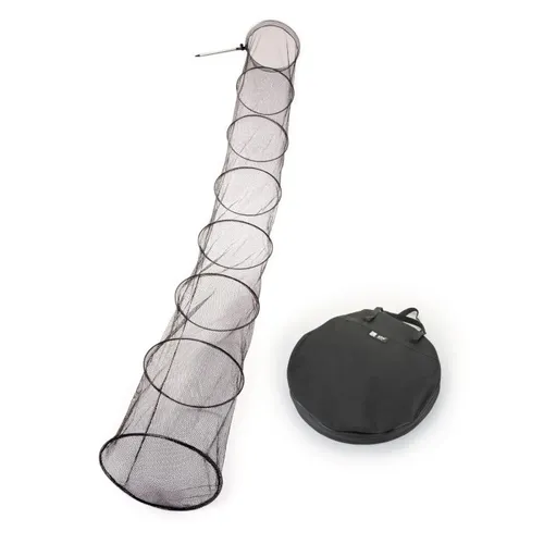 Setzkescher Gummiert 3,50m mit Tasche und Erdspieß - Kescher & Netze, fischschonend und gummiert für sicheres Fangen, ideal für Angler, Länge: 3,5 m, praktisches Zubehör inklusive