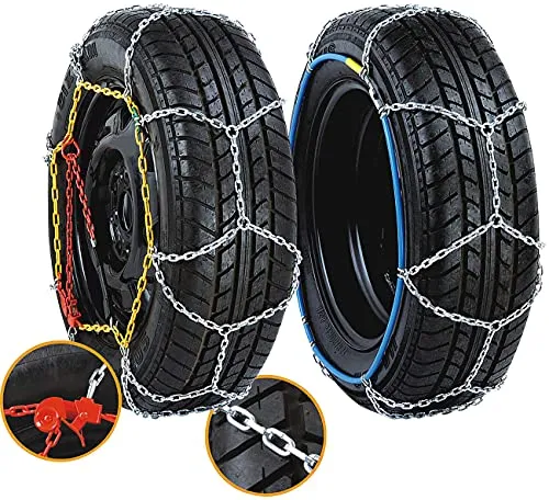 Lescars Anfahrhilfe Schnee: Schneeketten Größe S für 195/65 R15