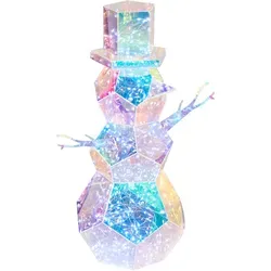 Weihnachtsbeleuchtung LED Schneemann 43 cm ARCTICA - Bunte Weihnachtsbeleuchtung aus Kunststoff mit COB-LED für gleichmäßigen Lichtstrahl. Perfekt für festliche Stimmung in Ihrem Zuhause, einfach zu handhaben dank langem USB-Kabel.
