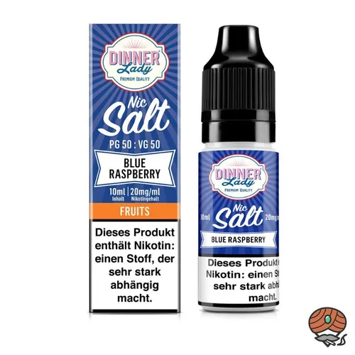 Dinner Lady Purple Rain (Blue Raspberry) Nikotinsalz 20mg/ml Nik, Liquid 10ml