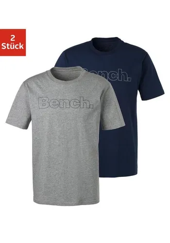 Herren T-Shirt BENCH LOUNGEWEAR Größe L, blau von Bench.