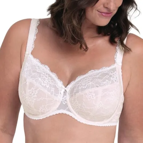 Rosa Faia Bügel-BH Bobette - Elegantes Spitzen-Design für perfekten Halt - Funktionsunterwäsche mit floralem Spitzen-Allover und glänzenden Cups, bietet extra festen Halt und verstellbare Träger für individuellen Komfort.