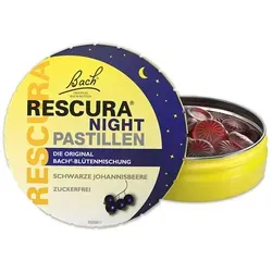 Bachblüten Original Rescura Night Pastillen Schwarze Johannisbeere - Arzneimittel zur Förderung innerer Balance, zuckerfrei und ideal für stressige Situationen – perfekt für unterwegs!