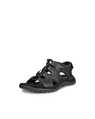 Ecco 85331301001 Sandalette schwarz 39 EU - Sportliche Sandalette in Größe 39, aus hochwertigem Leder und Textil. Mit praktischem Gummizug und Klettverschluss für optimalen Halt. Ideal für warme Tage.