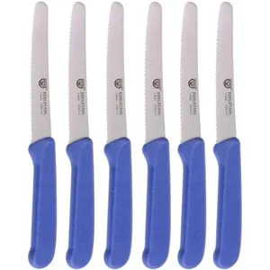 Gräwe Gemüsemesser 906.06 C5, Set, 11 cm Edelstahlklinge, Kunststoffgriff, 6 Stück