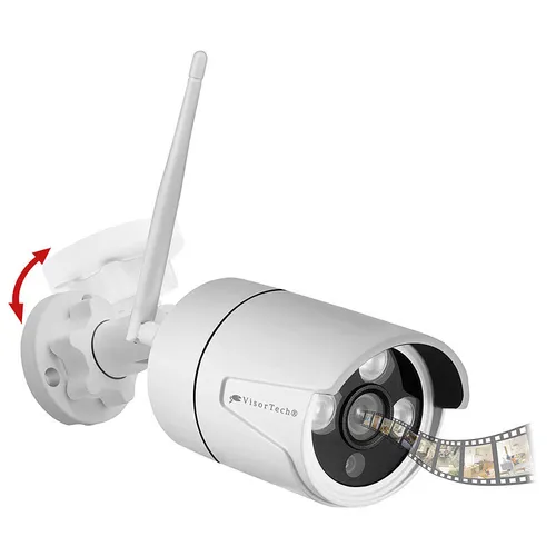 VisorTech 2K-Funk-Kamera für Rekorder DSC-500.nvr, Nachtsicht, Personenerkennung