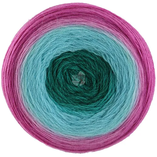 Wolle Kreativ! Lana Grossa - Merino Lace Aquarell Fb. 3 petrol türkis fuchsia