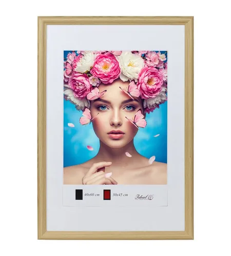 IDEAL TREND Bilderrahmen Holzrahmen mit Kunststoffglas Bilderrahmen MDF-Rahmen Collage Wandrahm, für 1 Bilder (1 St), Natürliche Holzmaserung sichtbar, leichte Farbabweichungen möglich