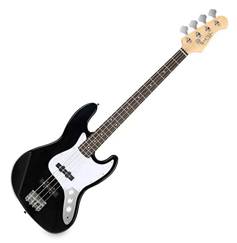 Rocktile Fatboy II BK E-Bass - Jazz-Style E-Bass in Schwarz - Jazz-Style E-Bass mit 2 Single Coil Tonabnehmern, ideal für lebendige Klänge. Korpus aus Linde und Griffbrett aus Palisander für hervorragenden Spielkomfort.