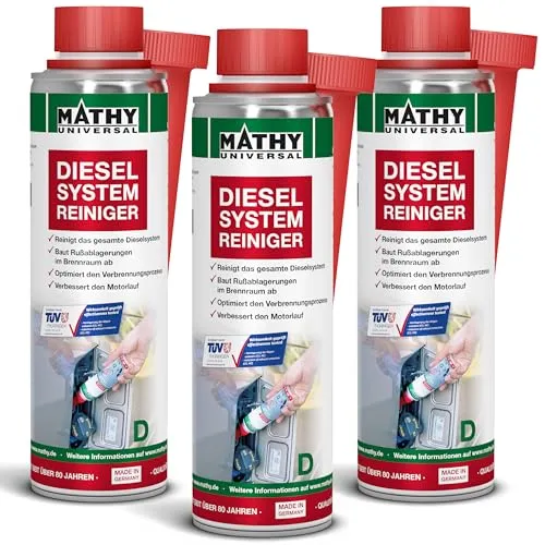MATHY-D Diesel Systemreiniger (3 x 250 ml) – Effektives Diesel Additiv zur Systemreinigung - Einfach in der Anwendung: MATHY-D Diesel Reiniger wird direkt vor der Betankung hinzugefügt. Es fördert die Sauberkeit im Kraftstoffsystem und verlängert die Lebensdauer Ihres Motors.
