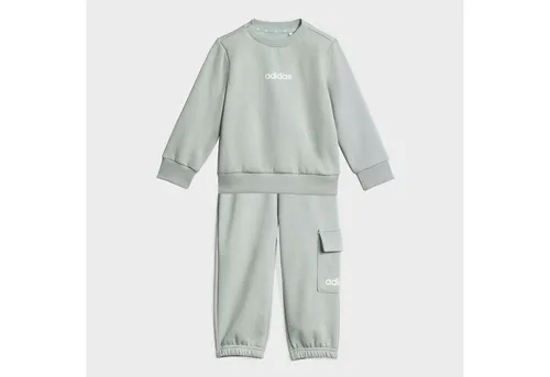 adidas Sportswear Trainingsanzug I LIN FL JOG (2-tlg) für Babys - Bequemer 2-teiliger Jogginganzug für Babys, ideal für das Spielen und Entdecken. Hält warm und bietet durch hochwertige Materialien einen angenehmen Tragekomfort. Nachhaltige Produktion mit einem hohen Anteil an recycelten Materialien.