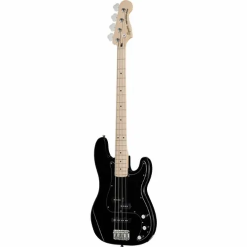 Squier Affinity P Bass MN PJ BK - E-Bass in Schwarz aus der Affinity Serie, ideal für Einsteiger; bietet vielseitige Klangmöglichkeiten durch die Kombination von Jazz- und Precision-Tonabnehmern.