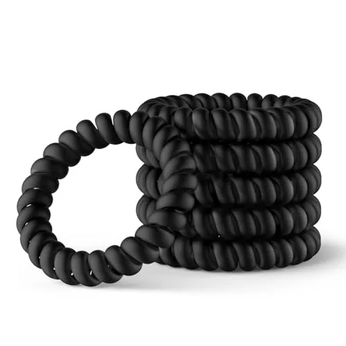 IMPERIO Spiral Haargummi in schwarz von IMPERIO