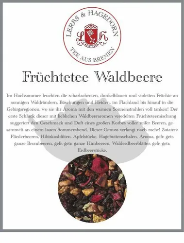 Früchtetee Waldbeere 1 kg - Walderdbeere