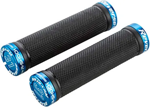 Reverse Grip R-Shock Soft Compound Fahrrad Schraubgriffe schwarz/dunkel blau: Größe: 31mm