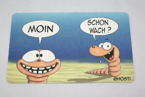 Hösti Frühstücksbrettchen Moin Wattwurm Moin schon wach Brettchen Schneidbrett